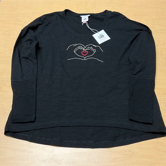 CAbi Tops - Cabi Womens Long Sleeve Love You T Shirt Size Small, NWT